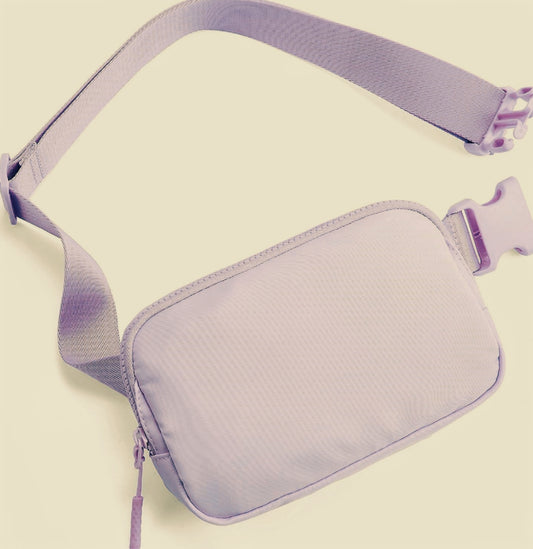 Minimalist Pink Crossbody Belt Bag – Lightweight & Stylish
